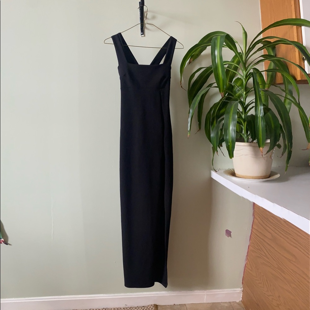 Maxi dress with slit